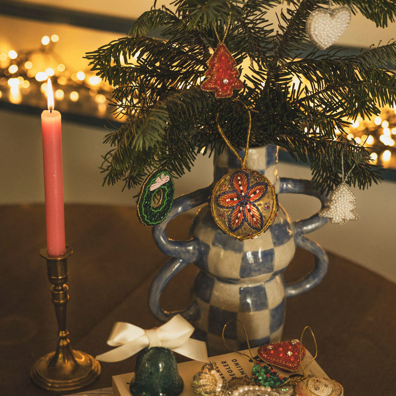 Christmas Tree Ornament in Red