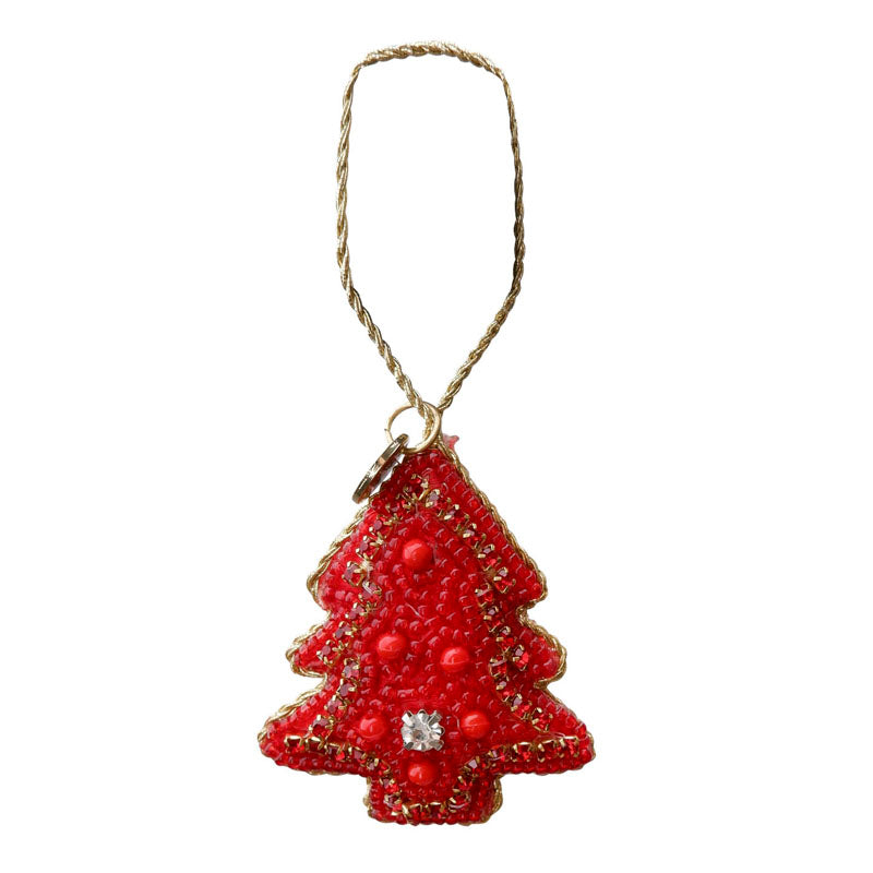 Christmas Tree Ornament in Red