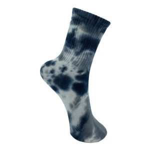 Tokyo Tie Dye Socks in Black/Grey