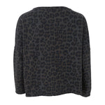 Zelda Sweatshirt in Grey Leopard