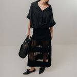 EMIN PAUL Button Blouse in Black