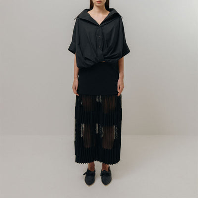 EMIN PAUL Button Blouse in Black