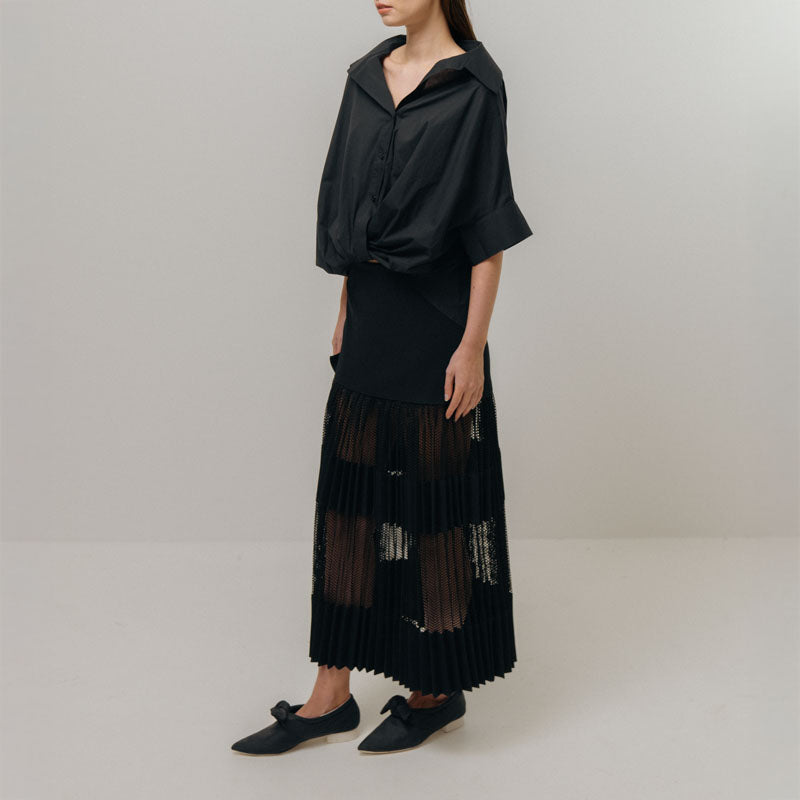 EMIN PAUL Button Blouse in Black