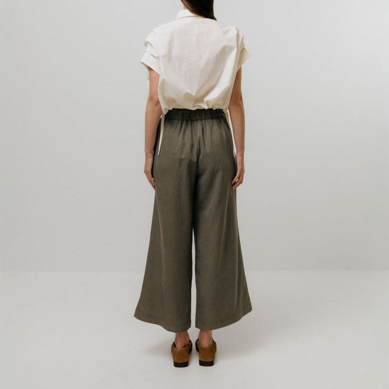 EMIN PAUL Gathered Shirt Blouse in White