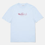 EDMMOND STUDIOS Boxy T-Shirt in Plain Light Blue