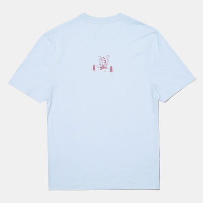 EDMMOND STUDIOS Boxy T-Shirt in Plain Light Blue