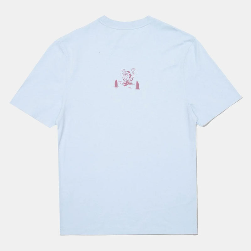 EDMMOND STUDIOS Boxy T-Shirt in Plain Light Blue