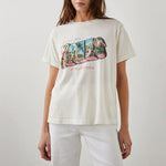 Boyfriend  LA Postcard T Shirt in White