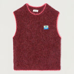 BYMI Round Neck Knit in Bordeaux Chine Noir