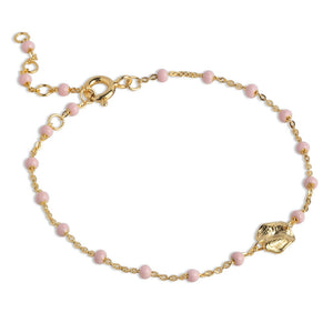 Lola Refined Bracelet in Light Pink/Gold