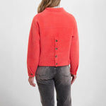 RINO & PELLE Bubbly Boxy Jacket in Hot Coral