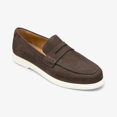 LOAKE Como Loafers in Dark Brown