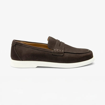 LOAKE Como Loafers in Dark Brown