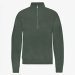 Organic Quarter Zip Jumper in Midnight Forest