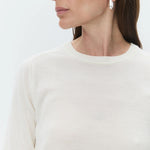 Carolina Daily Elements Marino Wool Top in Ivory