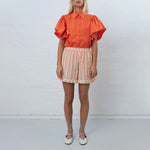 Cotton Pyjama Shorts in Sunshine Orange