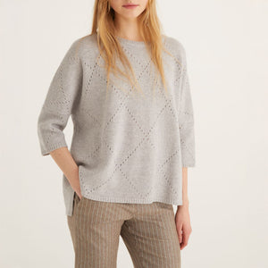 Criss Cross Knit in Grey