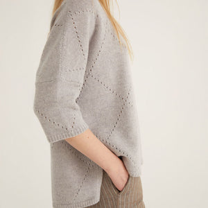 Criss Cross Knit in Grey