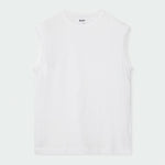 Pedro Heavy Jersey Sleeveless Top in Bright White