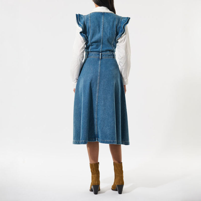 DEA KUDIBAL Edissadea Dress in Light Denim Blue