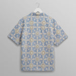 WAX LONDON Didcot Shirt in Pale Blue/Ecru