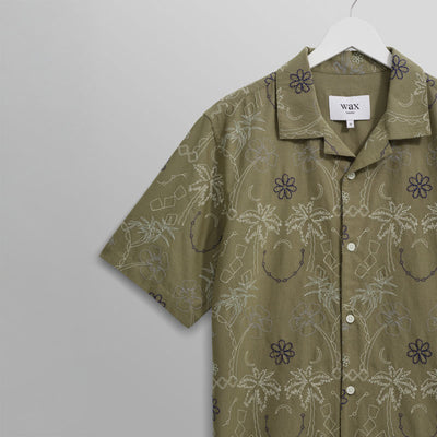 WAX LONDON Didcot Shirt in Khaki