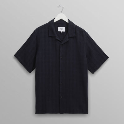 WAX LONDON Didcot Shirt in Navy