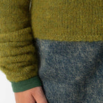 East Round Neck Knit in Kiwi Melange