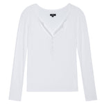 Easy Henley T Shirt in White