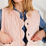 BONTE Estelle Gilet in Chalk Pink