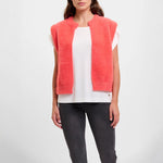 RINO & PELLE Elona Short Waistcoat in Hot Coral