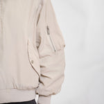 RINO & PELLE Elyn Reversible Bomber Jacket in Fog Grey & Clover Green