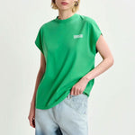 ESSENTIEL ANTWERP Halarm Sleeveless T-Shirt in Pine Needle