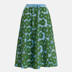 Feast Open Embo Skirt in Emerald