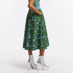 Feast Open Embo Skirt in Emerald