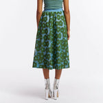 Feast Open Embo Skirt in Emerald