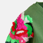 Fester Embroidered T Shirt in Emerald