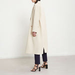 Double Face Wool Coat in Ecru