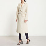 Double Face Wool Coat in Ecru