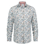 A FISH NAMED FRED Forest Animals Shirt in Multicolour Blue