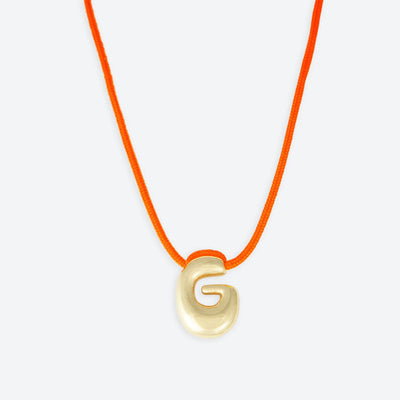 LA MOME BIJOU G Initial Joy Letter Necklace in Gold