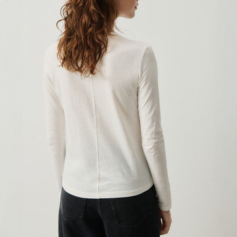 Gamipy Long Sleeve Top in White