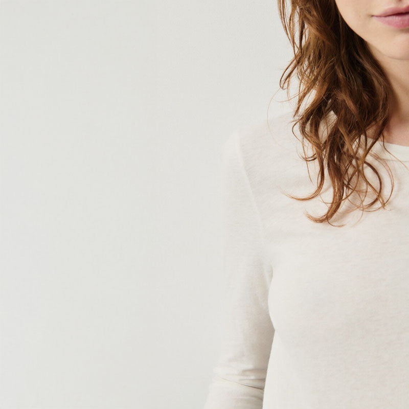 Gamipy Long Sleeve Top in White