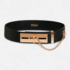 Gamme Leather Belt in Black