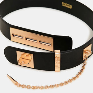 Gamme Leather Belt in Black