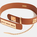 ESSENTIEL ANTWERP Gamme Leather Belt in Brown