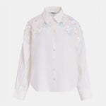 Gdog Embellished Shirt in White