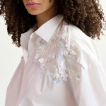 Gdog Embellished Shirt in White