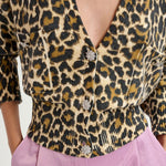 Generalite Cardigan in Leopard Print