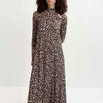 Germa Long Dress in Leopard Print